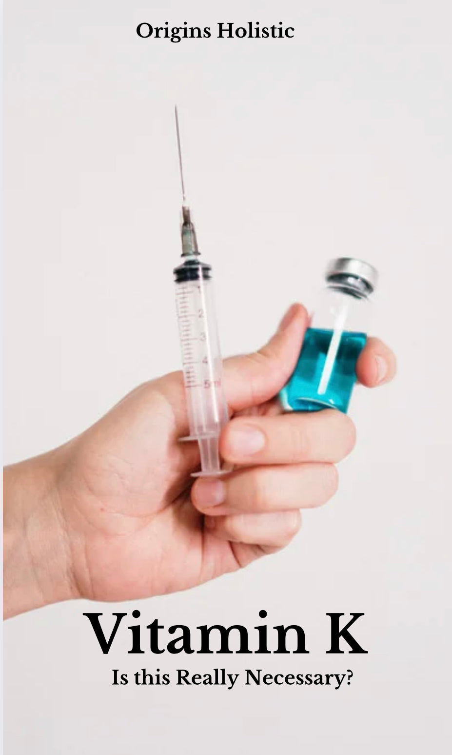 Vitamin K. Is This Really Necessary?